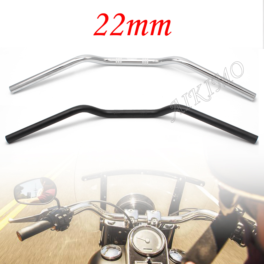 Reel Drag Knob - Motorcycle 22mm*670mm Black Chrome Retro Drag