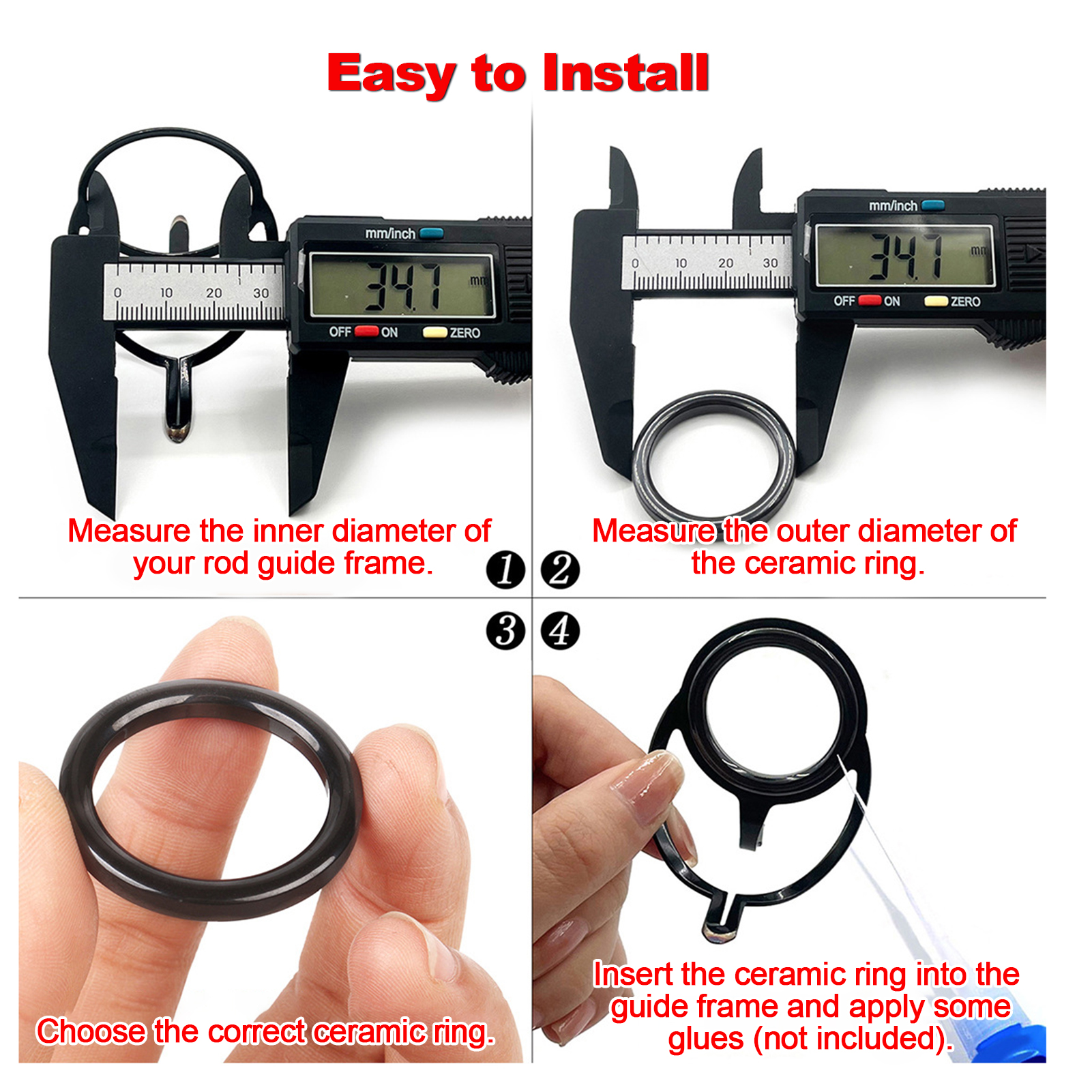 Fishing Rod Guide Repair Kit C - مراجعة Reel Repair Kit وسعره