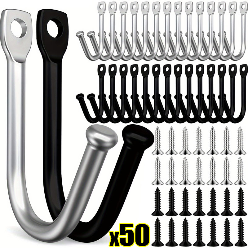 50/5Set J-shaped Metal Wall Ho - مراجعة Reel Bag وسعره