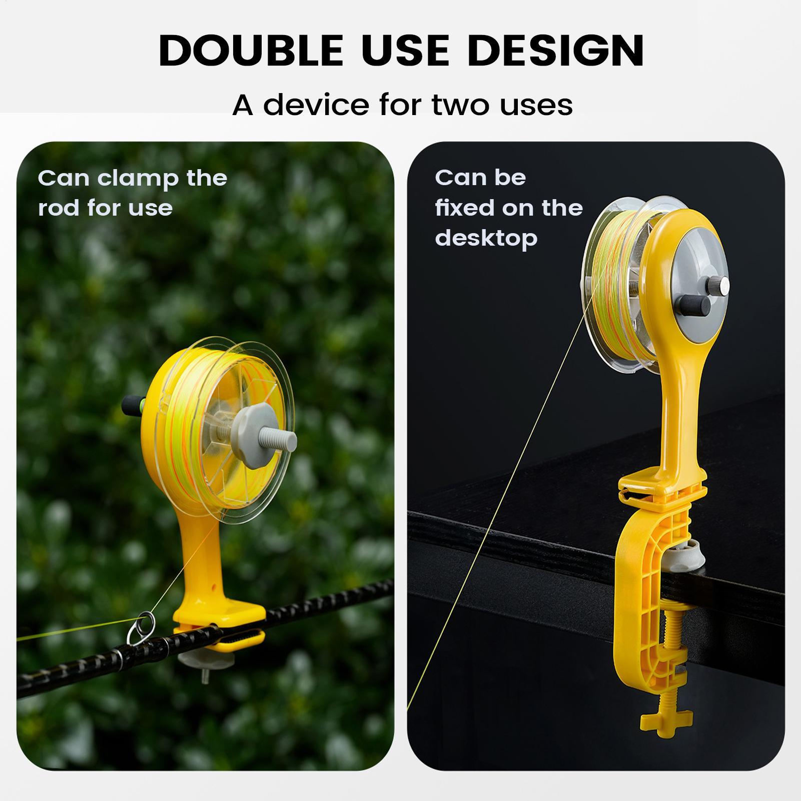 Fishing Line Spooler with Clam - مراجعة Ice Fishing Reel وسعره