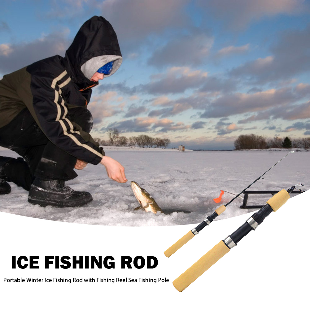 Ice Fishing Rod Portable Spinn - مراجعة Ice Fishing Reel وسعره