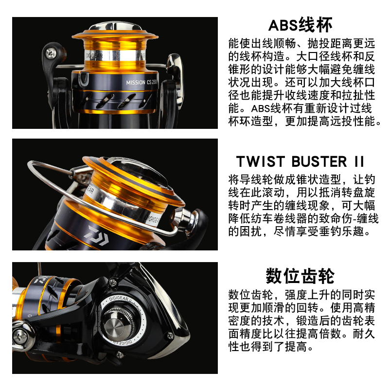 DAIWA Fishing Reel MISSION CS  - مراجعة Reel Spare Spool وسعره