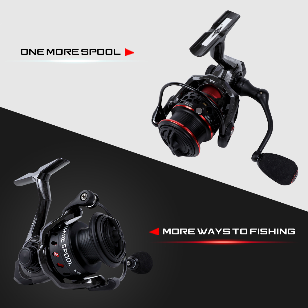 MIFINE CARBON Ultralight Spinn - مراجعة Reel Spare Spool وسعره