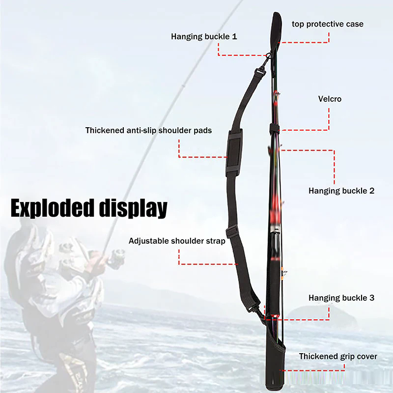 Adjustable Fishing Rod Storage - مراجعة Reel Cover وسعره