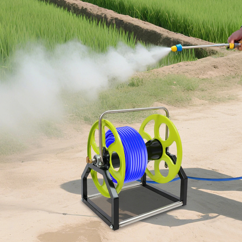 Garden Hose Reel, 360° Wall Mo - مراجعة Reel Handle وسعره