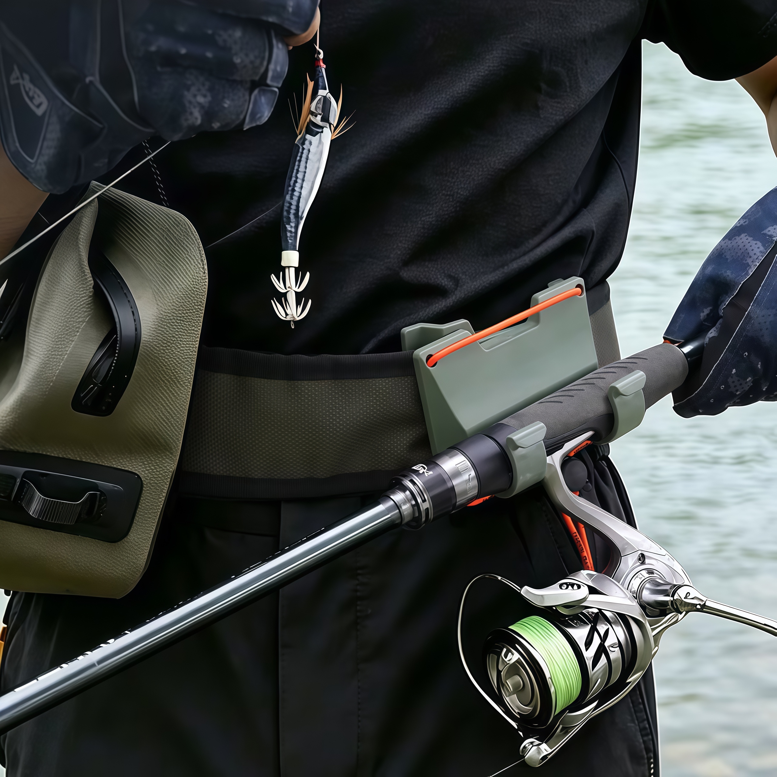 DEUKIO Outdoor Belt Clip Rod H - مراجعة Fly Reel وسعره