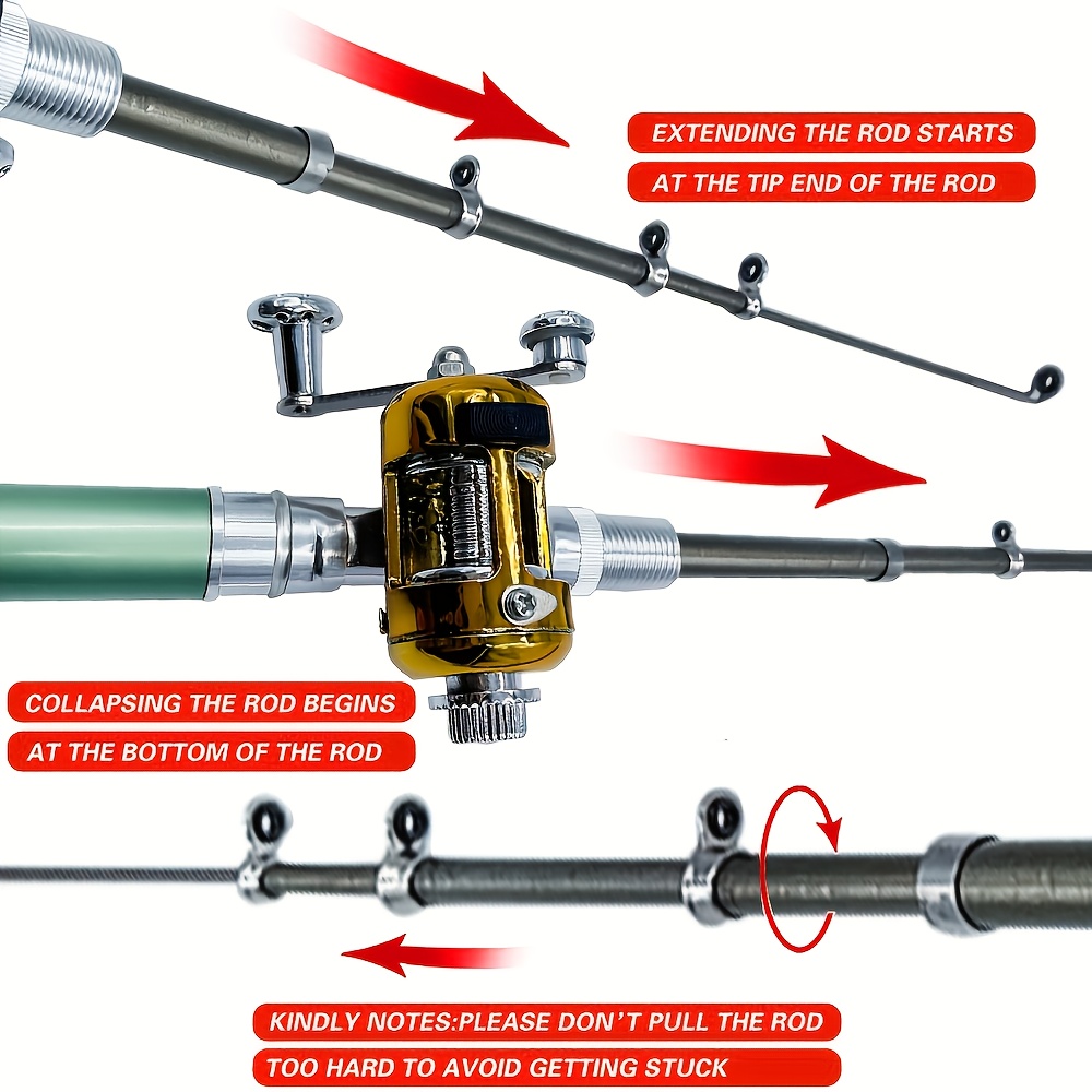 Pocket Ice Fishing Rod & Reel  - مراجعة Ice Fishing Reel وسعره