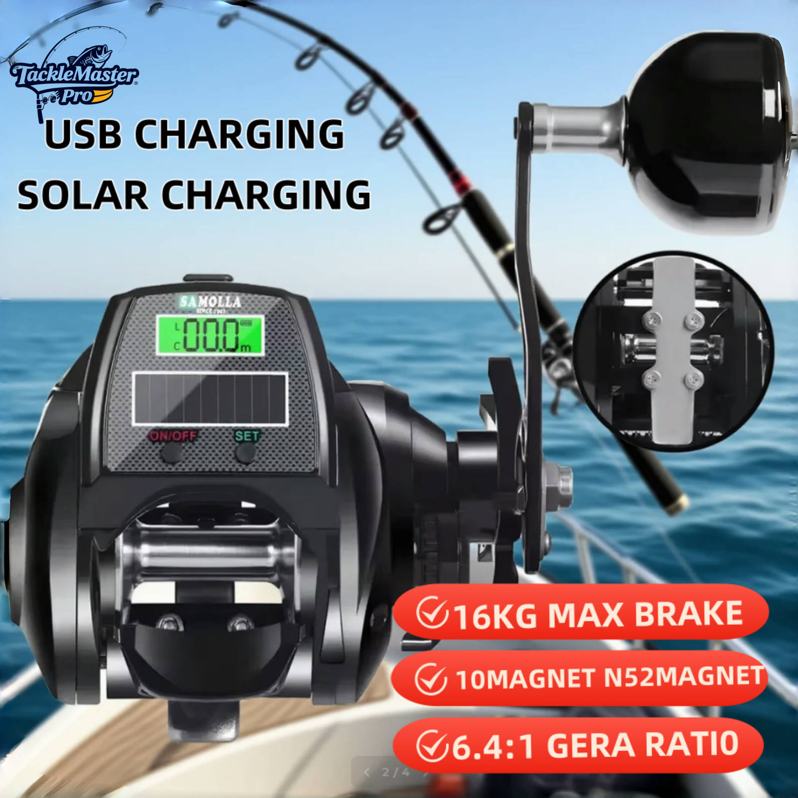 Heavy Duty Electric Fishing Re - مراجعة Ice Fishing Reel وسعره