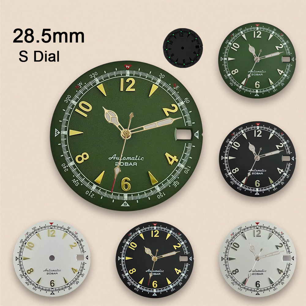 Nh35 Dial S Logo 28.5mm Retro  - مراجعة Reel Case وسعره