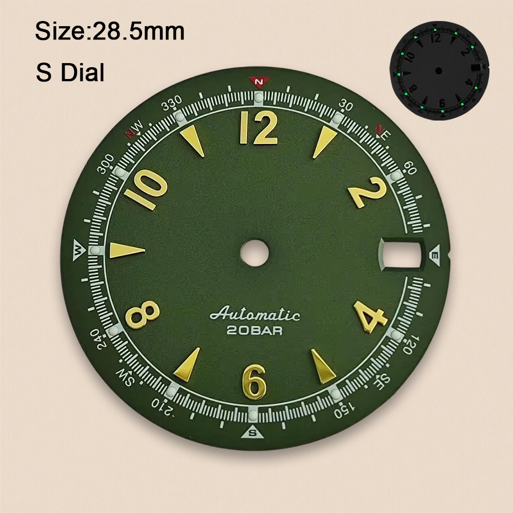 Nh35 Dial S Logo 28.5mm Retro  - مراجعة Reel Case وسعره