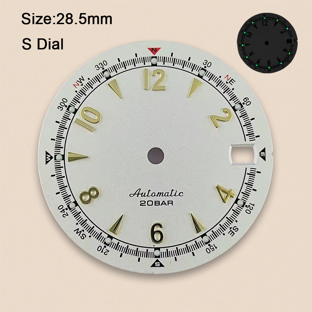 Nh35 Dial S Logo 28.5mm Retro  - مراجعة Reel Case وسعره