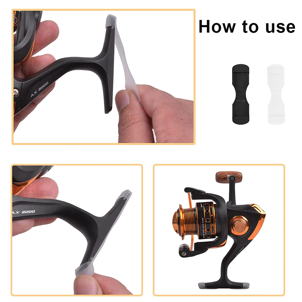 40/100Pcs Rubber Fishing reel  - مراجعة Trolling Reel وسعره