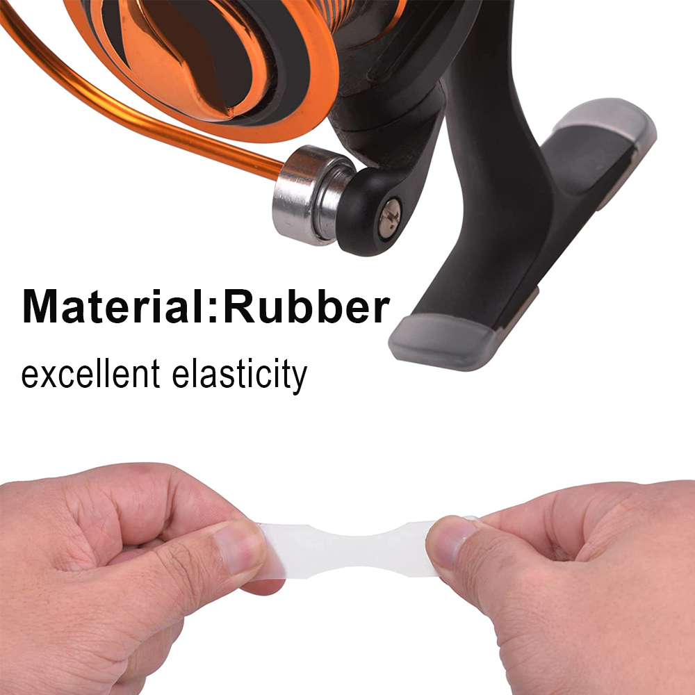 40/100Pcs Rubber Fishing reel  - مراجعة Trolling Reel وسعره